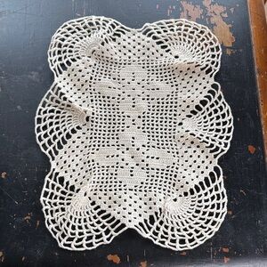 Elegant Cream Crochet Doily